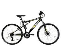 Dallingridge Duke DS Full Suspension Mountain Bike, 26" Wheel - Black/Yellow