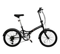 DRB Freedom Folding Commuter Bicycle 20 Wheel 6 Speed Black/White