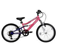 Melody 20" Girls Full Suspension Mountain Bike - Pink/Blue Dallingridge Pink One Size