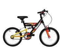 Dallingridge Raven Boys Full Suspension Mountain Bike, 16" Wheel - Black/Yellow/