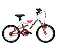 Dallingridge Raven Boys Full Suspension Mountain Bike, 16In Wheel - White/Red