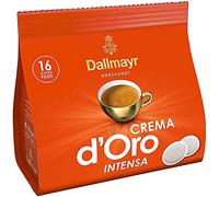Dallmayr Crema d'Oro Intensa Coffee Pads - 5 Packs x 16 Pods - Germany