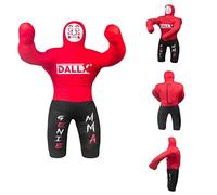 DALLX Kids Grappling Dummy for Fitness Training Practice Wrestling Judo Karate MMA Punching Dummy for Kids Jiu-Jitsu - UNFILLED (Red, 40")