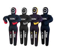 DALLX MMA Grappling Dummy BBJ Wrestling Brazilian Jiu Jitsu Punching Bag Judo Karate Throwing Boxing Fighting Dummy Self Defense Standing Position - UNFILLED (Black Grey, 6FT)