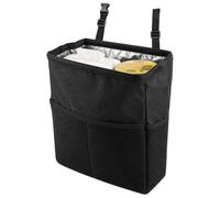 Dallys Black Car Bin and Seat Back Organiser, Rubbish Storage Bag for Cars | An all black seat back bin and storage bag in one, for wrappers, tissues, bottles and bits that end up on the car floor.