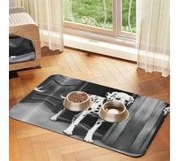 Dalmatian 1 Print Cat Food Mat Pet Feeding Mat for Floor Pet Supplies Dog Water Bowl Mat Dog Essentials