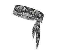 Dalmatian 1 Print Tie Headband For Women Men,Ninja Headbands, Sweat Headband,For Athletic Yoga Running Gym.