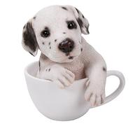 (Dalmatian) - Adorable Teacup Pet Pals Puppy Collectible Figurine 15cm (Dalmatian)