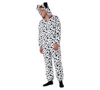 Dalmatian Adult Fleece Jumpsuit Costume