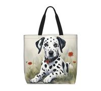 Dalmatian Basic Models Tote Bag With Zipper With Inner Pockets,Laptop Work Tote Bag For Sport,Travel