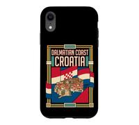 Dalmatian Coast Croatia Flag Coastal Town Travel Art Case for iPhone XR