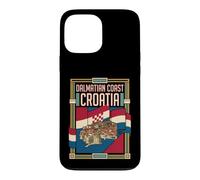 Dalmatian Coast Croatia Flag Vintage Travel Graphic Case for iPhone 13 Pro Max