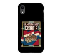 Dalmatian Coast Croatia Flag Vintage Travel Graphic Case for iPhone XR