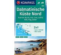 Dalmatian Coast North + Aktiv guide: 2in1 Wanderkarte0 mit Aktiv Guide.: 2901