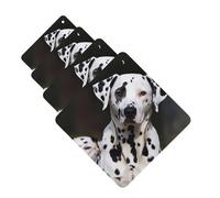 Dalmatian Dog Car Air Fresheners Cards Set of 4 Pieces Personalized Car Fresheners Gifts for Men Women Auto Aromatherapy Tablets Hanging Scented Cards for Wardrobe Bathroom