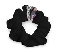 Dalmatian Dog Haircut And Tattoo Women's Hair Ties Elastic Scrunchies Silk Like Scrunchy Accessories for Sleep