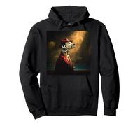 Dalmatian Dog In Red Fedora And Suit Pullover Hoodie