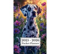 Dalmatian Dog Pocket Planner 2025-2026: Two Year Calendar for Purse Small Size from January 2025 To December 2026 | Cute Dog Gift for School and Work