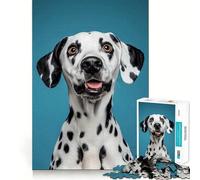 Dalmatian Dog Portrait 1000 Piece Jigsaw Puzzles for Adults Jigsaw Creative Play High Def Print Real Challenge Birthday Art Gift (38x26cm)