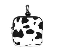 Dalmatian Dog Print Black Spot, Square Zipper Storage Bag, Neoprene Coin Purse, Small Wallets, Change Pouch, Change Purse