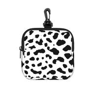 Dalmatian Dog Print Black Spot, Square Zipper Storage Bag, Neoprene Coin Purse, Small Wallets, Change Pouch, Change Purse