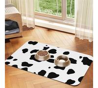 Dalmatian Dog Print Black Spot,Waterproof Pet Feeding Mat,PU Leather Placemats for Cat Dog Water Bowl,Food Mats,30x45cm