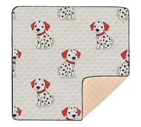 Dalmatian Dog Repeat Pattern Cute Foldable Baby Gym & Activity Mat for Indoor Outdoor Non-Toxic Baby Play Tummy Time Mat for Baby Toddler Infant, 50'' x 50''