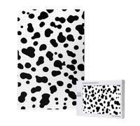 Dalmatian Dog Seamless Pattern Or Cow Skin,1000 Pieces Wooden Jigsaw Family Game Jigsaw Puzzles for Adults Teens