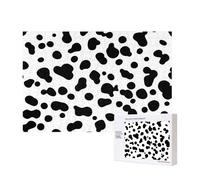 Dalmatian Dog Seamless Pattern Or Cow Skin,300 Pieces Wooden Jigsaw Family Game Jigsaw Puzzles for Adults Teens Home Decor