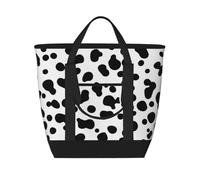 Dalmatian Dog Seamless Pattern Or Cow Skin,Lunch Bags Large Capacity Insulated Tote Bag For Women Men Work Picnic Travel