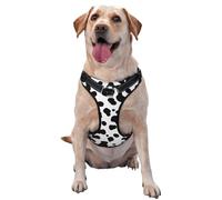 Dalmatian Dog Seamless Pattern Or Cow Skin,Pet Harness,Adjustable Reflective Dog Harness,Pet Leash Vest,XL