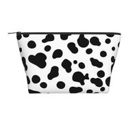 Dalmatian Dog Seamless Pattern Or Cow Skin Texture, Toiletry Pouch Makeup Bag Cosmetic Bag Portable Travel Toiletry Bag