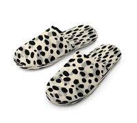 Dalmatian Dog Skin Dots Pattern Men's Cozy Memory Foam Slippers Warm Cotton House Shoes Comfy Slipper for Indoor Outdoor
