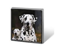 Dalmatian Dog Suit Lapel Pin Fashion Lapel Pins for Men Women for Backpacks Funny Hat Brooch Pin Personalized Bag Lapel Badge Metal Novelty Buttons & Pins (Square)