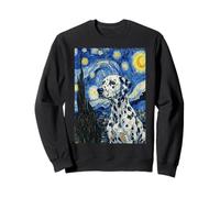 Dalmatian Dog van Gogh Starry Night Artistic Print Sweatshirt