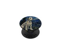 Dalmatian Dog Van Gogh Starry Night PopSockets Adhesive PopGrip
