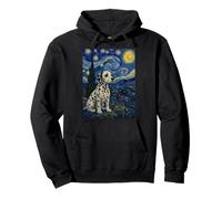 Dalmatian Dog Van Gogh Starry Night Pullover Hoodie