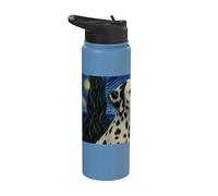 Dalmatian Dog Van Gogh Starry Night Stainless Steel Insulated Water Bottle