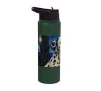 Dalmatian Dog Van Gogh Starry Night Stainless Steel Insulated Water Bottle