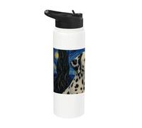 Dalmatian Dog Van Gogh Starry Night Stainless Steel Insulated Water Bottle