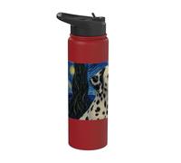 Dalmatian Dog Van Gogh Starry Night Stainless Steel Insulated Water Bottle