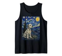 Dalmatian Dog Van Gogh Starry Night Tank Top