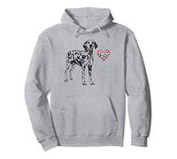 Dalmatian Dog with Heart | Just A Girl or Boy Who Loves Dogs Pullover Hoodie