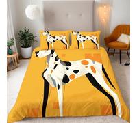 Dalmatian Duvet Cover Sets Cute Bedding Sets with Zipper Closure Quilt Cover Microfiber, 1 Bed Duvet Cover 150x200 cm, 2 Pillowcases 50x75 cm -Ap5829