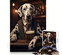 Dalmatian in The Pub Jigsaw Puzzles for Teenagers 1000 Piece Logic Train Skill Play Fun Play Evening Game (50x75cm)