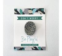 Dalmatian Jasper March Birthstone Crystal Worry Thumb Stone Meditation Spiritual Stress Relief Gift Birthday Healing Energy Reiki Chakra