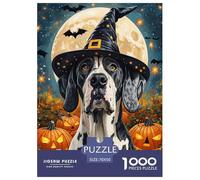 DALMATIAN Jigsaw 1000 Piece Challenge Game for Adults,Jack - O'- Lanterns Impossible Jigsaw Puzzles 1000 Pieces Educational Game Home Decoration 70x50cm/1000pcs