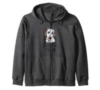 DALMATIAN Mom Cute Puppy DALMATIAN Dog Owner Gift Zip Hoodie