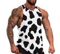 Dalmatian Pattern Performance Tank Tops for Men Sleeveless Workout T Shirt Breathable Gym Muscle Shirts S