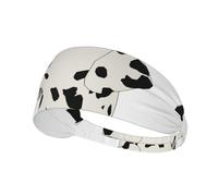 Dalmatian Print Non-Slip Elastic Running Headband, Sweat Absorbing Stretchy Hair Bands For Gym Yoga, Soft Skin-Friendly Foldable Workout Headband
